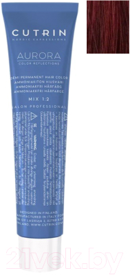 

Крем-краска для волос Cutrin, Бордовый, Aurora Demi Permanent Hair Color 6.56