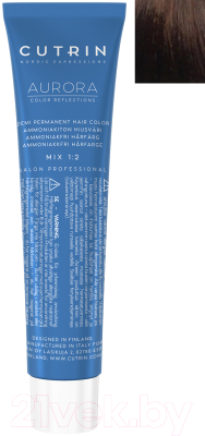 

Крем-краска для волос Cutrin, Шатен, Aurora Demi Permanent Hair Color 6.74