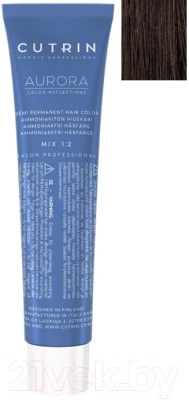 

Крем-краска для волос Cutrin, Шатен, Aurora Demi Permanent Hair Color 6.75