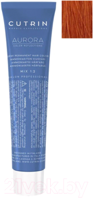 

Крем-краска для волос Cutrin, Рыжий, Aurora Demi Permanent Hair Color 7.443
