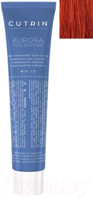 

Крем-краска для волос Cutrin, Рыжий, Aurora Demi Permanent Hair Color 7.445
