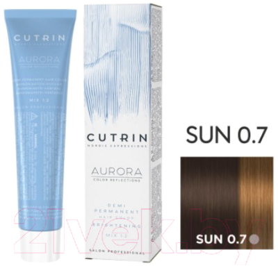 

Крем-краска для волос Cutrin, Блонд, Aurora Sun Demi Permanent Hair Color 0.7