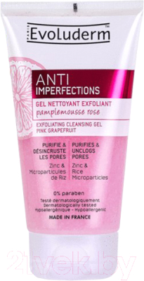 

Гель для умывания Evoluderm, Exfoliating Cleansing Gel