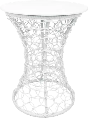 Кофейный столик садовый M-Group Бонго Классика Макси / 19220156 (белый, 0.56м) - 