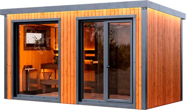 Готовая модульная баня Polarspa Модульная 4.2x2.2x2.5м