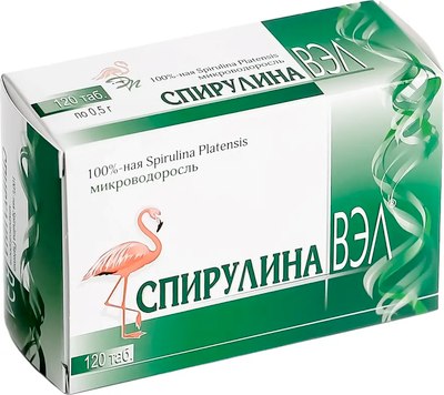 

Пищевая добавка, Спирулина ВЭЛ №120