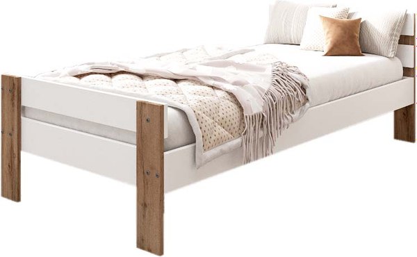 Односпальная кровать EcoWood Сидней-2 80х180 / ECO.001.00054.80-180.101SE/376WML