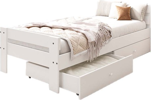 Односпальная кровать EcoWood Сидней-2 с ящиками 80х180 / ECO.001.00055.80-180.101SE