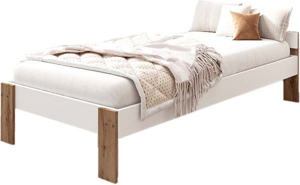 Односпальная кровать EcoWood Денвер-2 80х180 / ECO.001.00056.80-180.101SE/376WML