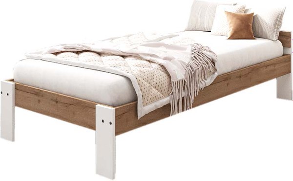 Односпальная кровать EcoWood Денвер-2 80х180 / ECO.001.00056.80-180.376WML/101SE