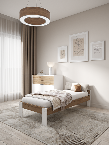 Купить Односпальная кровать EcoWood Денвер-2 с ящиками 80х180 / ECO.001.00057.80-180.376WML/101SE в Бобруйске