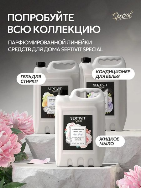 Гель для стирки Septivit Special Rose Oud (1л)