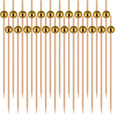 Набор шпажек для канапе Мультидом Диско-шар BJ80-603 (24шт, золото) - 
