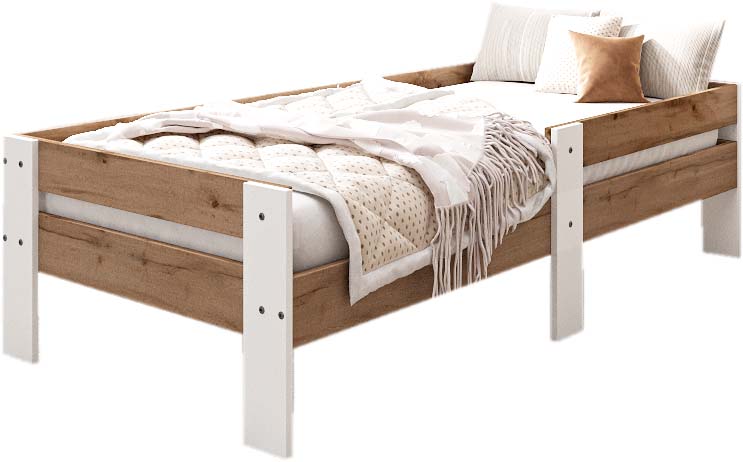 Кровать-тахта детская EcoWood Флорида-2 80х160 / ECO.001.00060.80-160.376WML/101SE