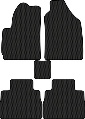 Комплект ковриков для авто Alicosta 2560_1 для Jetour X70 Plus I SUV 2020-н.в. (EVA соты, черный) - 