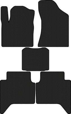 Комплект ковриков для авто Alicosta 2599_1 для Changan Hunter Plus I 2022-н.в. (EVA соты, черный) - 