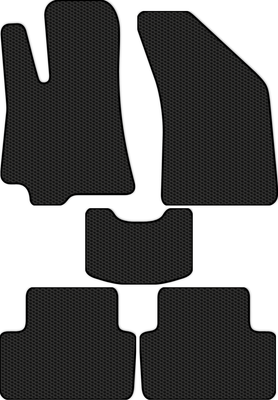 Комплект ковриков для авто Alicosta 2639_1 для Daewoo Lanos седан/T150 2000-2008 (EVA соты, черный) - 