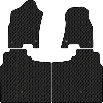 Комплект ковриков для авто Alicosta 2647_1 для Dodge Ram V пикап/1500 Crew Cab 2018-н.в. (EVA соты, черный) - 