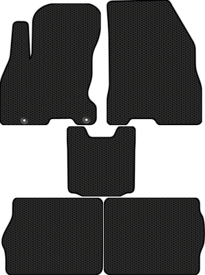 Комплект ковриков для авто Alicosta 2650_1 для Evolute i-Pro I седан 2022-н.в. (EVA соты, черный) - 