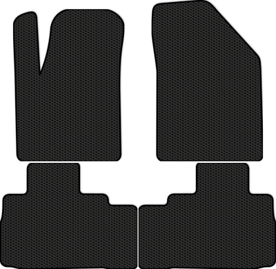 Комплект ковриков для авто Alicosta 2651_1 для Evolute i-Space I SUV/гибрид 2023-н.в. (EVA соты, черный) - 