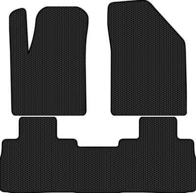 Комплект ковриков для авто Alicosta 2654_1 для Evolute i-Space I SUV/гибрид +задний ряд 2023-н.в. (EVA соты, черный) - 