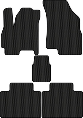Комплект ковриков для авто Alicosta 2655_1 для EXEED LX I SUV 2017-н.в. (EVA соты, черный) - 