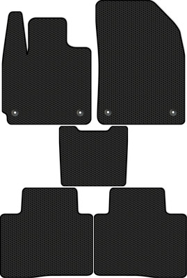 Комплект ковриков для авто Alicosta 2656_1 для EXEED TXL I SUV 2020-н.в. (EVA соты, черный) - 
