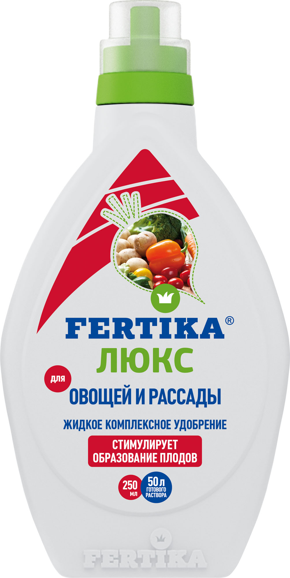 Удобрение Fertika Люкс жидкий для овощей и рассады (250мл)