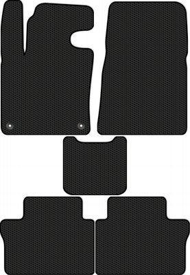 Комплект ковриков для авто Alicosta 2659_1 для FAW Bestune B70 III седан 2020-н.в. (EVA соты, черный) - 