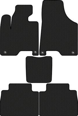 Комплект ковриков для авто Alicosta 3010_1 для GAC GS8 I SUV/J2F5/J2F5B 2016-н.в. (EVA соты, черный) - 