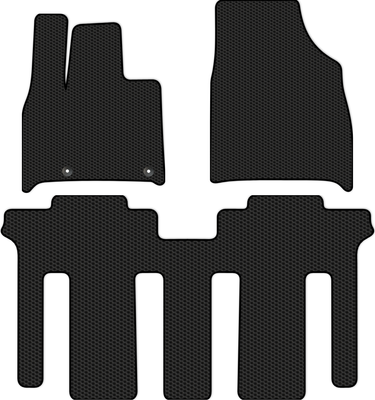 Комплект ковриков для авто Alicosta 3014_1 для GAC M8 II минивэн/гибрид 2022-н.в. (EVA соты, черный) - 