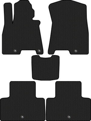 Комплект ковриков для авто Alicosta 3018_1 для Genesis GV80 SUV 5 мест 2020-н.в. (EVA соты, черный) - 