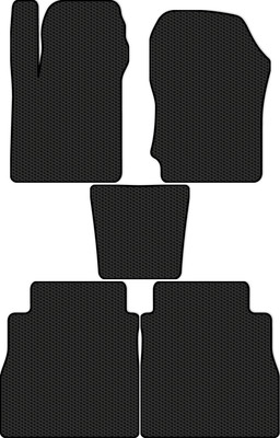 Комплект ковриков для авто Alicosta 3025_1 для Great Wall Poer I пикап 2021-н.в. (EVA соты, черный) - 