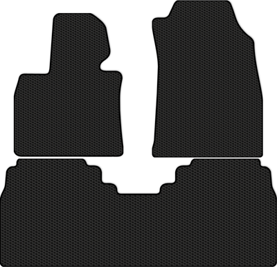 Комплект ковриков для авто Alicosta 3032_1 для Hongqi E-HS9 I SUV 2021-н.в. (EVA соты, черный) - 