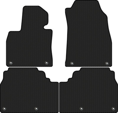 Комплект ковриков для авто Alicosta 3033_1 для Hongqi E-HS9 I SUV 2021-н.в. (EVA соты, черный) - 