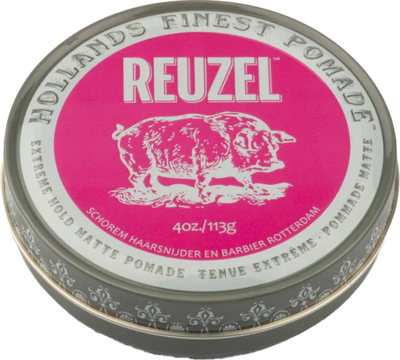 Помада для укладки волос Reuzel Extreme Hold Matte Pomade Pink (113г)