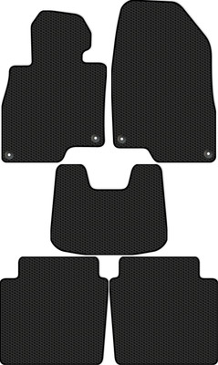Комплект ковриков для авто Alicosta 3037_1 для Hongqi H5 I седан/CA7150HA6T 2018-2022 (EVA соты, черный) - 