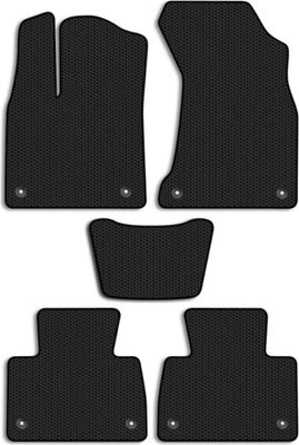 Комплект ковриков для авто Alicosta 3044_1 для Hongqi HS7 I SUV +3 ряд 2018-н.в. (EVA соты, черный) - 