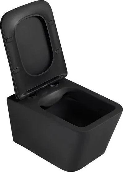 Унитаз подвесной с инсталляцией Abber Rechteck AC1201MB-AC0105-AC0121MB (с кнопкой смыва)