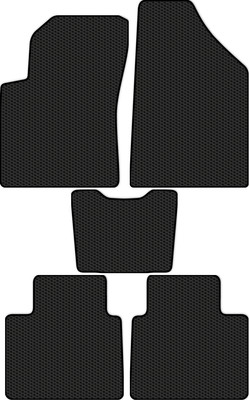 Комплект ковриков для авто Alicosta 2610_1 для Chevrolet GROOVE I SUV 2020-н.в. (EVA соты, черный) - 