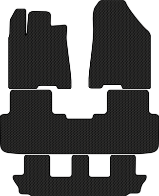 Комплект ковриков для авто Alicosta 2596_1 для Changan CS95 II SUV + 3ряд 2023-н.в. (EVA соты, черный) - 