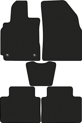 Комплект ковриков для авто Alicosta 2613_1 для Chevrolet Monza IV седан 2022-н.в. (EVA соты, черный) - 