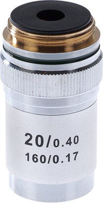 

Объектив для микроскопа, Ахроматический 20x/0.40 160/0.17 / 70786