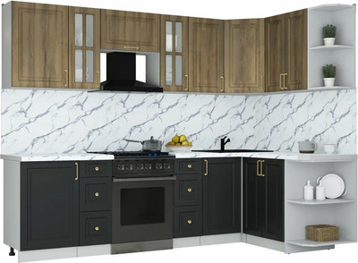 

Кухонный гарнитур, Мила Шато 1.5x2.7 PR