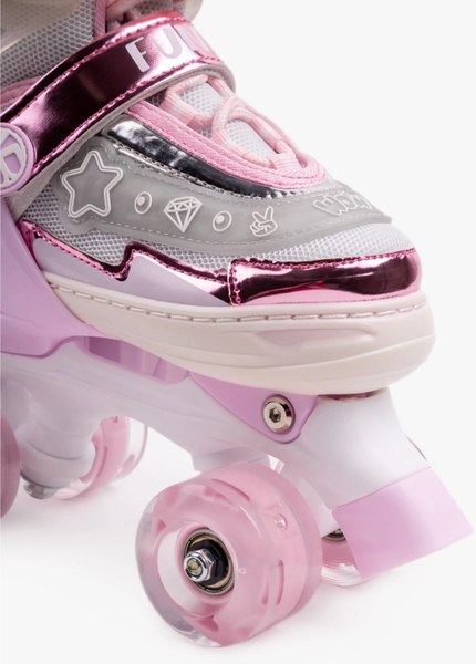 Роликовые коньки Amarobaby Glory / AB24-35GL/0306-26 (р.26-29, бежевый/розовый)