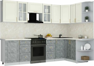 

Кухонный гарнитур, Мила Шато 1.5x2.9 PR