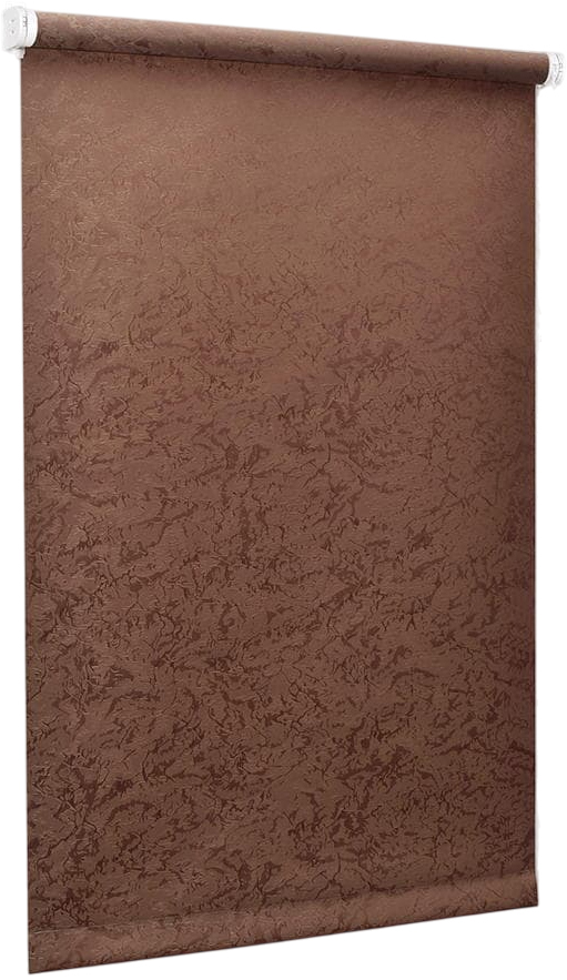 Рулонная штора Delfa Сантайм Жаккард Венеция СРШ-01 МЭД 29513 (48x160, шоколад) — фото 1