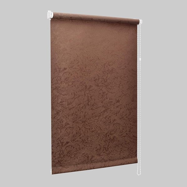 Рулонная штора Delfa Сантайм Жаккард Венеция СРШ-01 МЭД 29513 (115x160, шоколад)