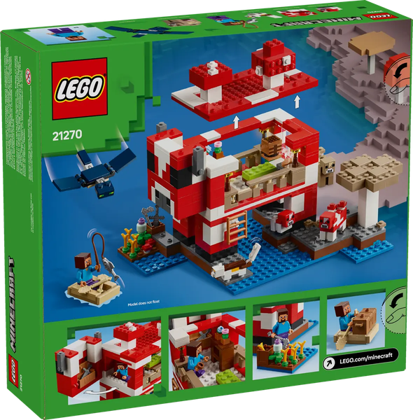 Конструктор Lego Minecraft Мухоморный дом 21270