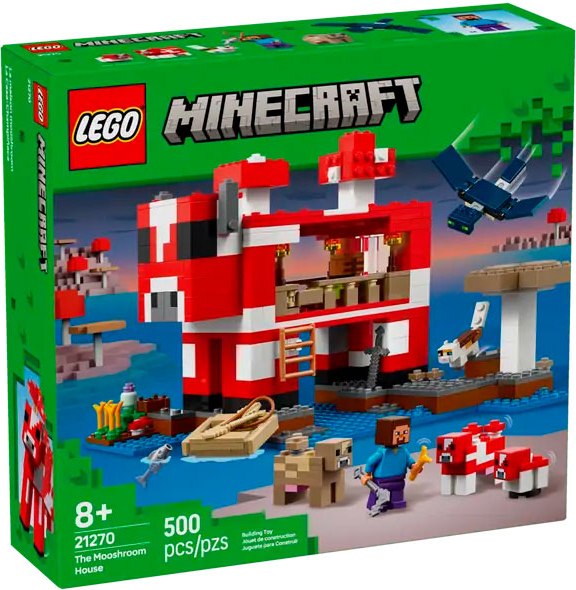 Конструктор Lego Minecraft Мухоморный дом 21270